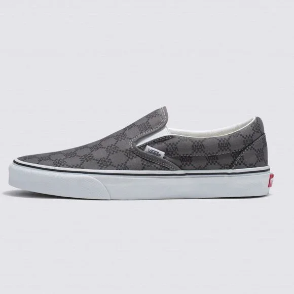 Vans Mens Vans Classic Slip-on - Mens Shoes Pewter/Black - Picture 5 of 8